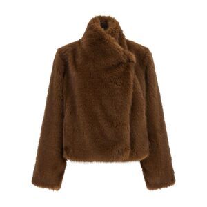 B&B Couture Women 'Farrah First' Eco-Fur Coat